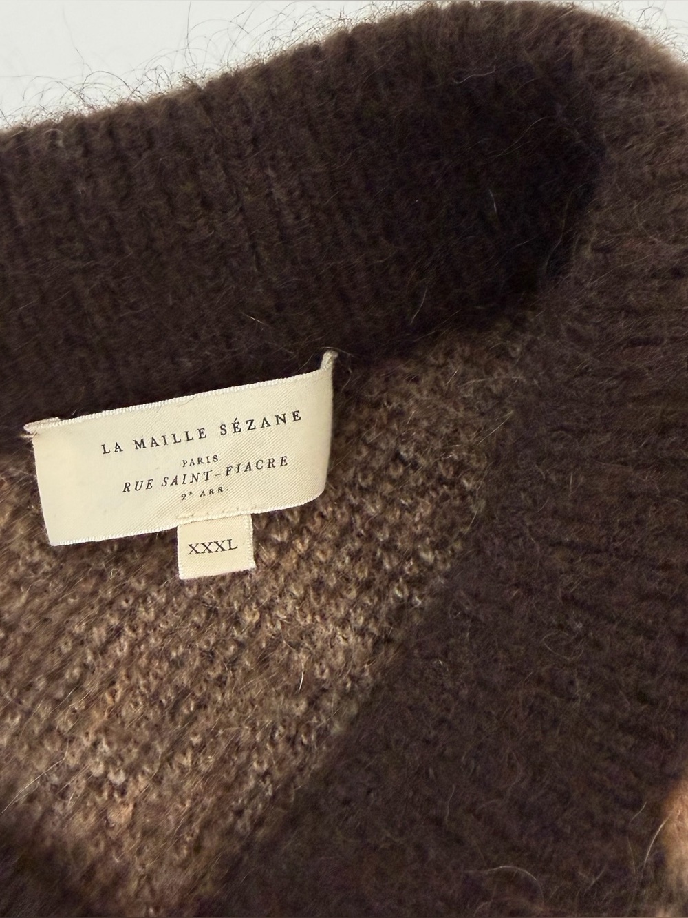 Sezane Cardigan Sweater Womens XXXL Nathael Leopard Mohair Cardigan - Picture 4 of 9